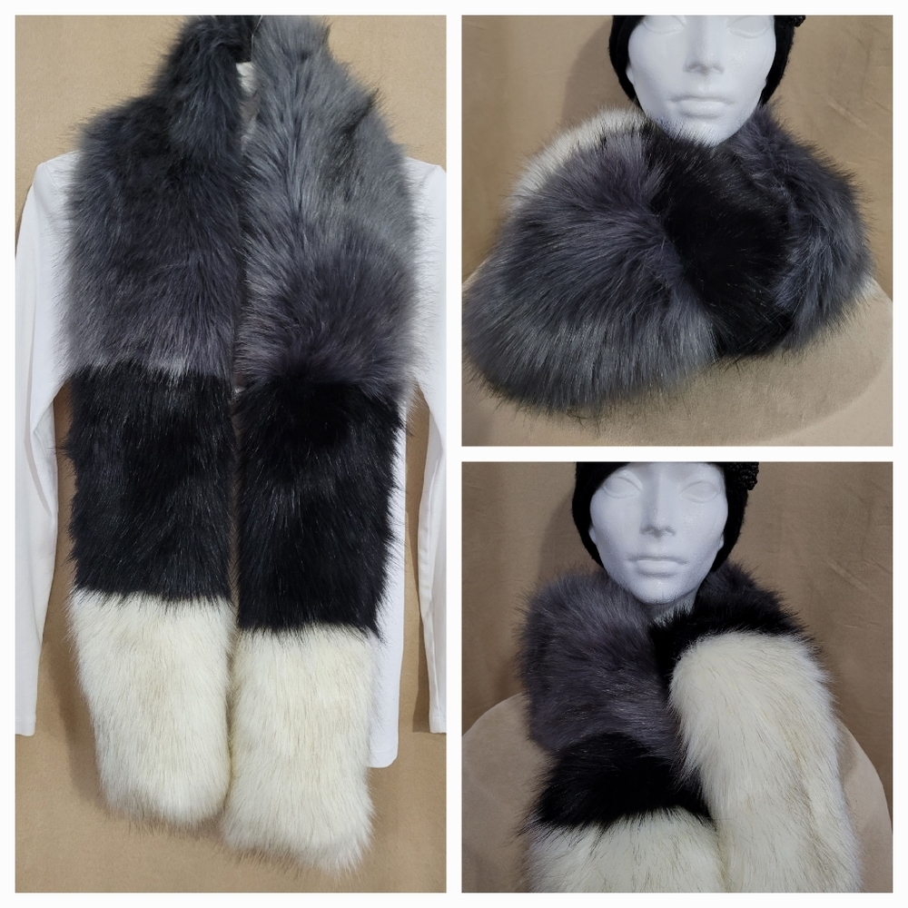 SCARF  faux fur / New